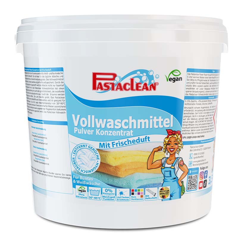 Pastaclean Vollwaschmittel Pulver Konzentrat 3500g