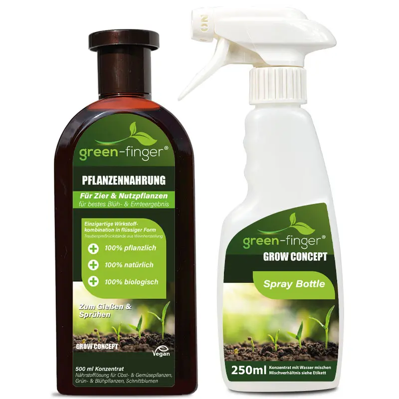 GREEN-FINGER Pflanzen Nahrung Konzentrat für alle Grünpflanzen, 500 ml