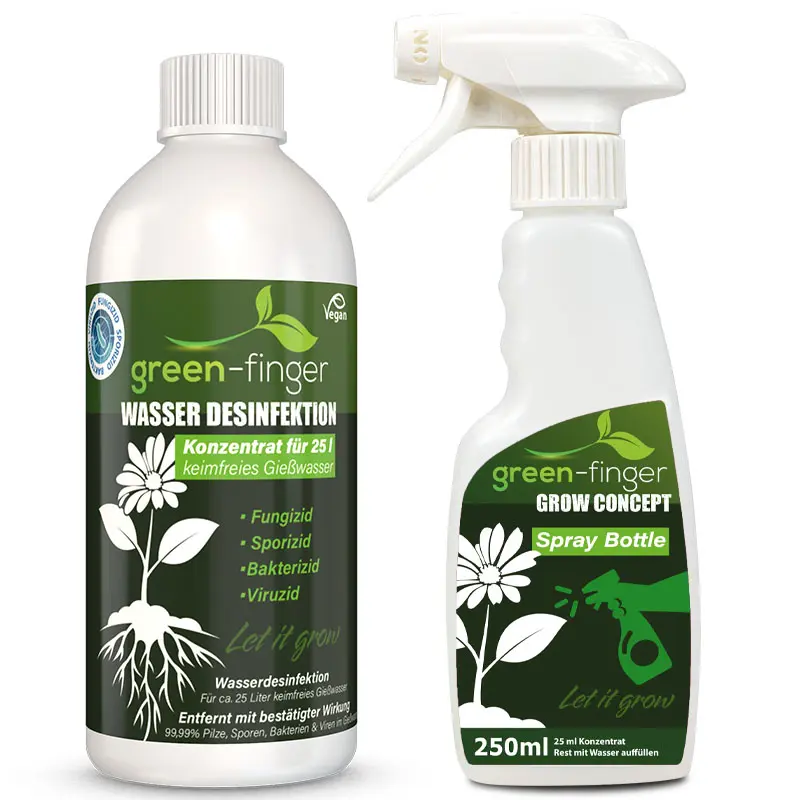 GREEN-FINGER Wasser Desinfektion für keimfreies Gießwasser - Let it grow, 500 ml