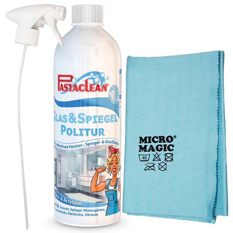 Glas und Spiegelpolitur Set 750ml Pastaclean